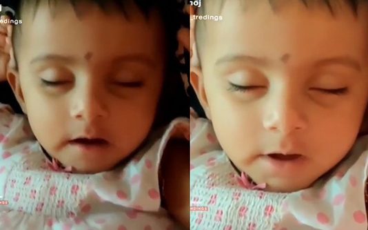 மில்லியன் இதயங்களை நெகிழ செய்த குட்டி தேவதை! தந்தைக்கு இதை விட வேறு வரம் வேண்டுமா? வியக்க வைக்கும் காட்சி..!