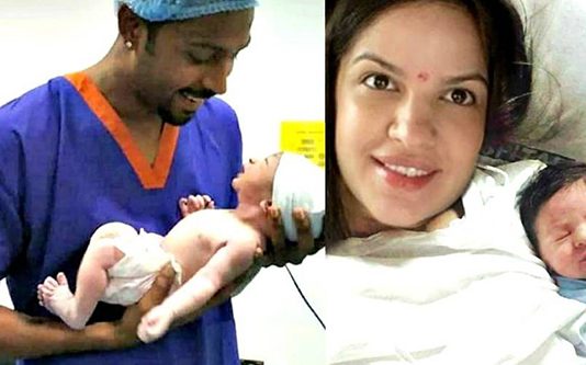 குழந்தையை கையில் ஏந்தியபடி ஹர்திக் பாண்டியா.. மருத்துவர்களுடன் கேக் வெட்டி மகிழ்ச்சி.. வைரல் புகைப்படம்!!