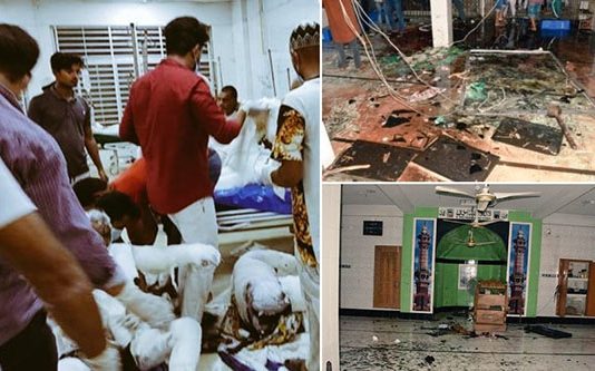 திடீரென வெடித்து சிதறிய மசூதி: வழிபட்டுக்கொண்டிருந்த 13 பேர் பரிதாப பலி! விசாரணையில் வெளிச்சத்திற்கு வந்த காரணம்!!