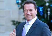 அறுவை சிகிச்சைக்கு பிறகு நலமாக உள்ளேன்: அர்னால்டின் ‘Thumbs up’ புகைப்படம்…!!