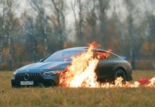 2.4 கோடி ரூபாய் மதிப்புள்ள சொகுசு காரை கொளுத்திய ரஷ்ய இளைஞர் : காரணம் என்ன?