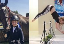 குதிரையை பிரதிபலிக்க முயல்கிறேன்! கனடாவில் நம்பமுடியாத செயலை செய்யும் 17 வயது இளம்பெண்ணின் ஆச்சரிய வீடியோ!!