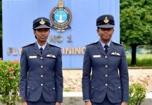 விமானப்படையில் முதல் தடவையாக இணைத்துக்கொள்ளப்பட்ட பெண் விமானிகள் : ஜனாதிபதி வாழ்த்து!!