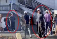 அமெரிக்க அதிபர் தேர்தலில் தோல்வியடைந்தது தெரிந்தும் டிரம்ப் செய்த செயல்! கமெராவில் சிக்கிய காட்சி!!