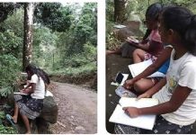 4G காக வீதியில் படிக்கும் இலங்கை மாணவர்கள்!!