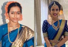 கோடிக்கணக்கில் பணம் இருந்தும் திருமணத்திற்கு அம்மா கட்டிய சேலையுடன் வந்த இளம் நடிகை!!