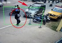 நடந்து சென்ற இ ளைஞர் மீது அதிவேகமாக மோ திய பொலிரோ கார்… ப தைபதைக்கும் சிசிடிவி காட்சிகள்!!