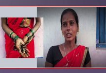 போக்குவரத்து காவலரிடம் அபராதம் செலுத்த பணம் இல்லாததால் தனது தாலியை கழட்டிக் கொடுத்த பெ ண்!!