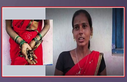 போக்குவரத்து காவலரிடம் அபராதம் செலுத்த பணம் இல்லாததால் தனது தாலியை கழட்டிக் கொடுத்த பெ ண்!!