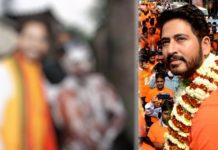 குளித்துக் கொண்டிருந்த நபரிடம் வாக்கு சேகரித்த ‘நட்சத்திர’ வேட்பாளர்! வைரலாகும் புகைப்படம்!!