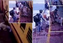 இரயிலில் ந.சு.ங்.கி உ.யி.ரி.ழக்க வேண்டிய நபர்! நொ.டிப் பொழுதில் கா.ப்.பாற்றிய பொ லிஸ்: சி.சி.டிவியில் ப திவான தி.க் தி.க் வீடியோ!!