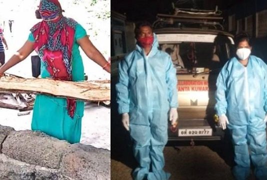 செவிலியர் வேலையை உதறிவிட்டு கணவருடன் சேர்ந்து இறந்தவர்கள் உடல்களை தகனம் செய்யும் பெண்!!