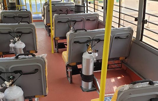 கொரோனா நோயாளிகளை காப்பாற்ற ஆக்சிஜன் பேருந்துகள் அறிமுகம்!