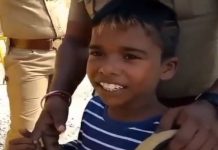 போலீசார் மத்தியில் சூப்பர் சிங்கர் பூவையார் செய்த செயல்! வைரலாகும் வீடியோ!!