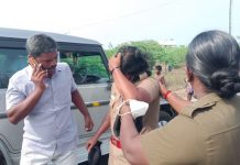 தீ.க்.கு.ளி.க்க முயன்ற பெ.ண்… உ.டை.பட்ட பெண் காவலரின் மண்டை!! பகீர் பின்னணி !!