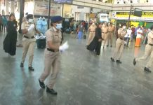 சென்னை சென்ட்ரலில் குக்கூ குக்கூ … காக்கி பெண்களின் அழகான கொரோனா விழிப்புணர்வு நடனம்..!