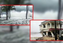 புயல் மழையால் மக்கள் முடங்கினர் – கடலோர வீடுகளுக்கு ஏற்பட்ட பாதிப்பு!!