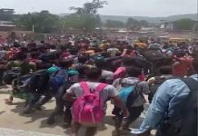 ரயில்நிலையத்தில் இருந்து தெரித்து ஓடிய 600 பயணிகள்… வைரல் வீடியோ!!