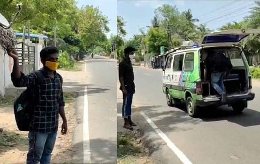 பயணத்தின் போது வந்த திடீர் மெசேஜால் ஷாக் : தக்க சமயத்தில் உதவிய போலீஸ் அதிகாரி..!!