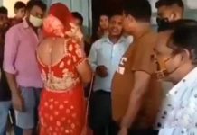 காதலியை காண மணப்பெண்போல் வேடம் அணிந்த காதலன் : அங்கு அவருக்கு காத்திருந்த அதிர்ச்சி!!