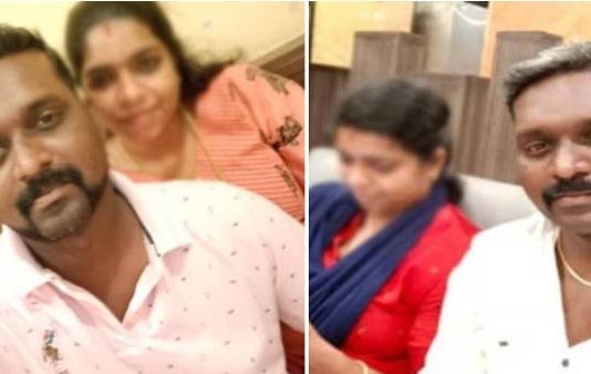 போலீஸ் நிலையத்தில் கணவன் கண்முன்னே மனைவி செய்த செயலால் அதிர்ந்துபோன கணவன்!!