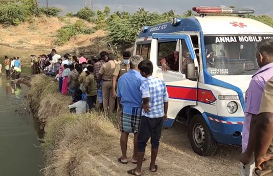 ஆற்றில் மூழ்கிய சிறுமிகள்: காப்பாற்ற முயன்ற தம்பதியினருக்கும் நேர்ந்த விபரீதம்!!