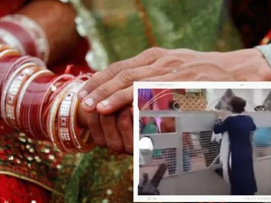 வேறு பெண்ணுக்கு தாலி கட்டிய காதலன் : வெளியே நின்று கதறி அழுத காதலி : நெஞ்சை உருக்கும் வீடியோ!!