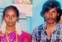 குடிபோதையின் உச்சம் : கறிவெட்டும் கத்தியுடன் தன்னைக் கொல்ல வந்த கணவனுக்கு மனைவியால் நேர்ந்த கதி !!