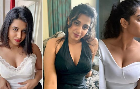 குட்டியான கவுனில் தொடை தெரிய ஹாட் போஸ் கொடுத்துள்ள ஷில்பா மஞ்சுநாத் : வாயை பிளக்கும் நெட்டிசன்கள்…!!