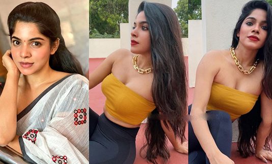கவர்ச்சி உடையில் தொடையை காட்டி இளசுகளை சூடேற்றும் நடிகை பேச்சிலர் பட நடிகை.. ஹாட் கிளிக்ஸ்..!