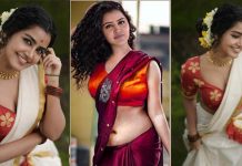 முன்னழகை காட்டி இளசுகளை சூடேற்றும் நடிகை அனுபமா!!