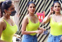 புலி தோல் ஹாட் உடையில் அழகை காட்டும் மாளவிகா மோகனன்!!