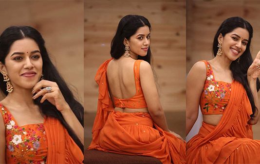 பாத்தாலே ஜிவ்வுன்னு இருக்கு… மித மிஞ்சிய கவர்ச்சியில் மிர்னாளினி ரவி!!