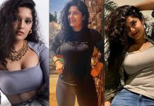 கவர்ச்சி உடையில் தொப்புளை காட்டி சூடேற்றும் இளம் பிரபலம் ரித்திகா சிங் : வைரலாகும் புகைப்படம்!!