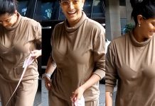 தொடை தெரிய டைட்டான குட்டி டவுசரில் ஹாட் போஸ் கொடுத்த வரலட்சுமி!!