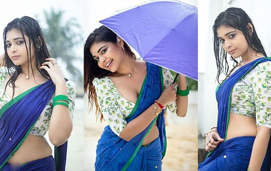 இடுப்பு மடிப்ப பக்காவா காட்டி உருக வைத்த தர்ஷா குப்தா!!