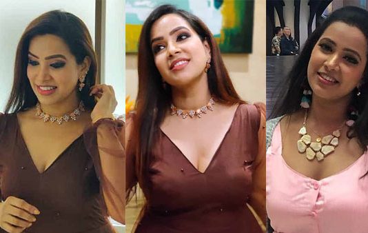முகத்த விட அது செம ஷைனிங்கா இருக்கே… இளசுகளை வேர்க்கவிடும் சங்கீதா!!