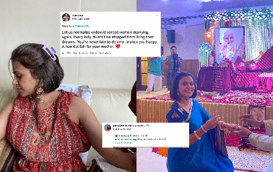 பெற்ற தாய்க்கு திருமணம் செய்து வைத்த மகள் : நெகிழ்ச்சி சம்பவம்!!