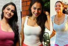 ஒரு பக்கம் சட்டையை திறந்து விட்டு சூடான போஸ் கொடுத்த ஆண்ட்ரியா!!