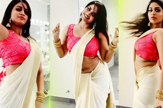 ஒரு சைட கும்னு காட்டி இளசுகளை திக்குமுக்காட வைத்த ஷிவானி!!