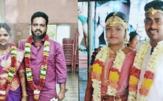 மாப்பிள்ளையை மாற்றிய மணப்பெண்… திருமண வரவேற்பு நிகழ்ச்சியில் நடந்த சுவாரஸ்ய சம்பவம்!!