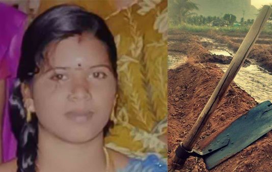 மனைவியை மண்வெட்டியால் அடித்துக் கொன்ற கணவன் : நெஞ்சை உலுக்கும் சம்பவம்!!