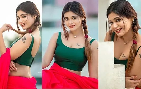 தொடையழகை காட்டி தர்ஷா குப்தா வெளியிட்ட சூடான புகைப்படங்கள்!!