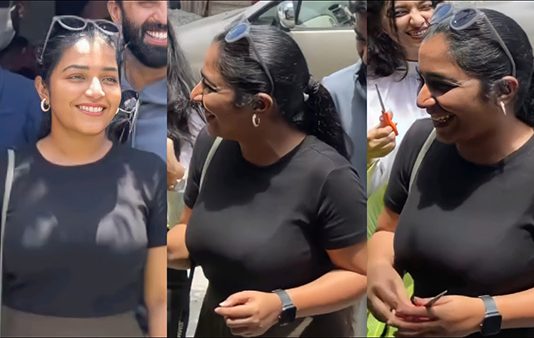 இப்படி நின்னா உறைஞ்சி போயிடுவோம்… ரஜிஷா விஜயனின் ஹாட் புகைப்படங்கள்!!