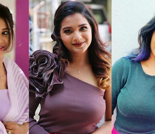 சாலையோரத்தில் ஒரு மார்க்கமாக போஸ் கொடுத்த சரண்யா துரடி!!