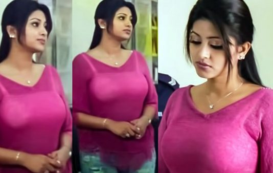இறுக்கமான உடையில் கிளாமர் போஸ் கொடுத்த நடிகை சினேகா!!