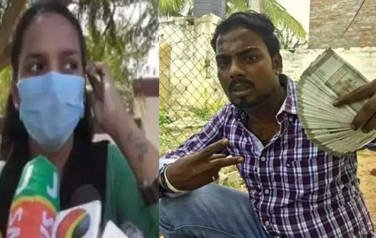 காதல் கணவன் மீது நடவடிக்கை எடுக்க கோரி இளம் பெண் எடுத்த துணிச்சலான முடிவு!!