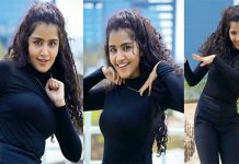 இடுப்பழகை காட்டும் கவர்ச்சியான உடை அணிந்து போஸ் கொடுத்த அனுபமா!!