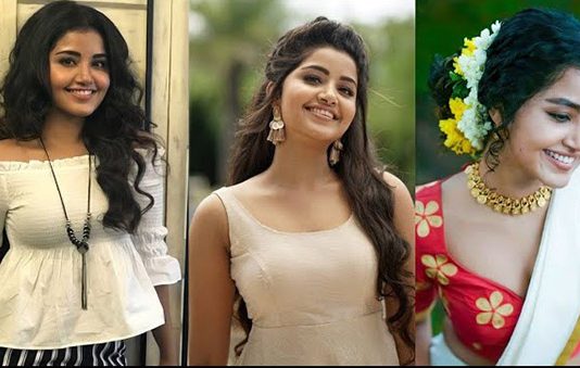 முன்னழகை எடுப்பாக காட்டி போஸ் கொடுத்த அனுபமா!!
