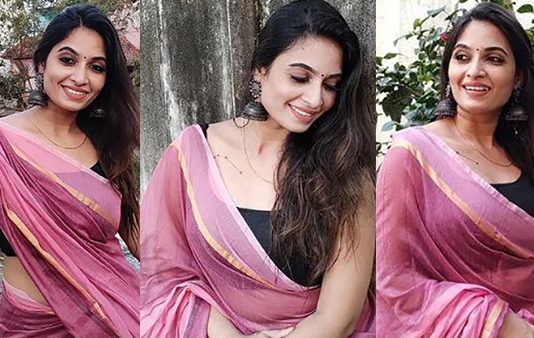 கட்டையிலும் நீ செம்மரக்கட்ட.. வித்தியாசமான உடையில் போஸ் கொடுத்த சீரியல் நடிகை பரணி இளங்கோவன்!!